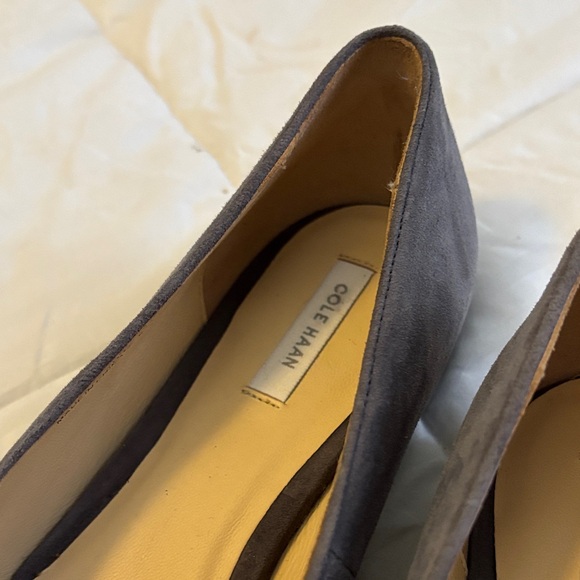 Cole Haan Gray Snake Print Women's Loafers - Picture 2 of 6